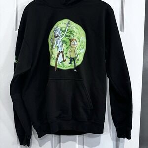 Rick and Morty Hoodie Medium‎ Portal Boyz Adult Swim Pullover Sweatshirt